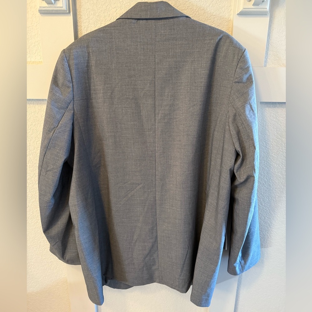 NWOT H&M Classic Oversized Grey Blazer - Picture 2 of 8